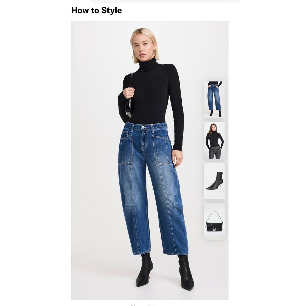 L'AGENCE Cody Rodeo High-Rise Jeans Size 28 - New Without Tags! - Picture 2 of 7